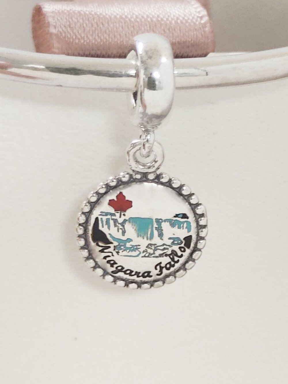 Pandora Canada Niagara Falls Dangle Charms Bracelet Pendant S925 Sliver with box